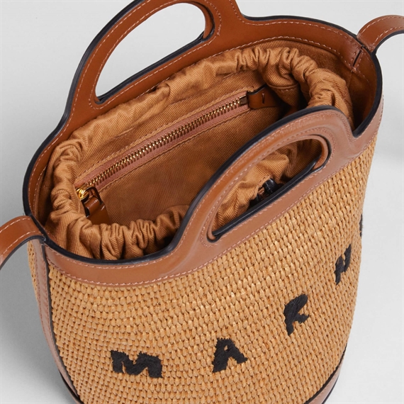 Marni Mini Bucket Bag, Raw Sienna 